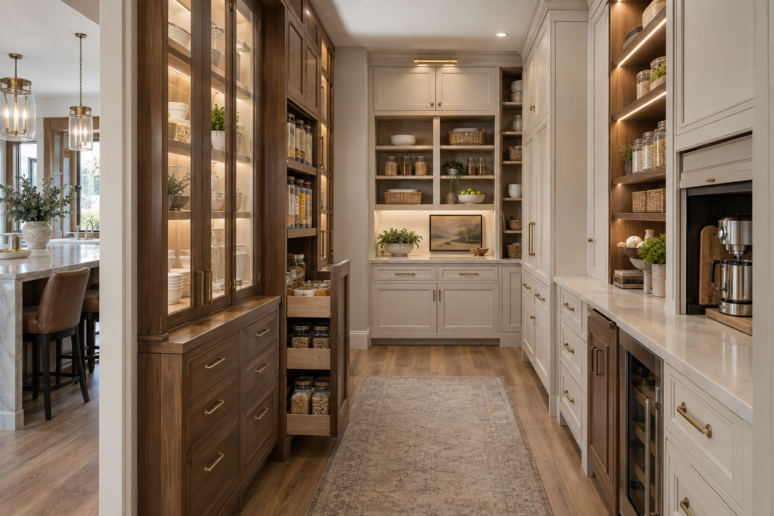 Kitchen Pantry Cabinetry by Bay Crown Cabinetry